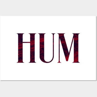 Hum - Simple Typography Style Posters and Art